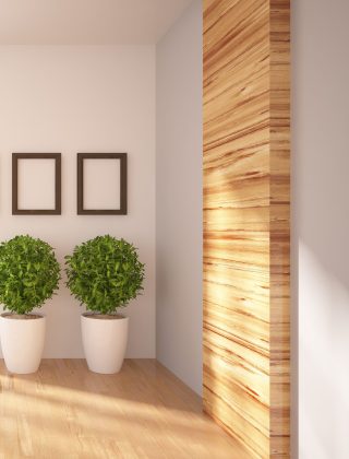 white wall with frame